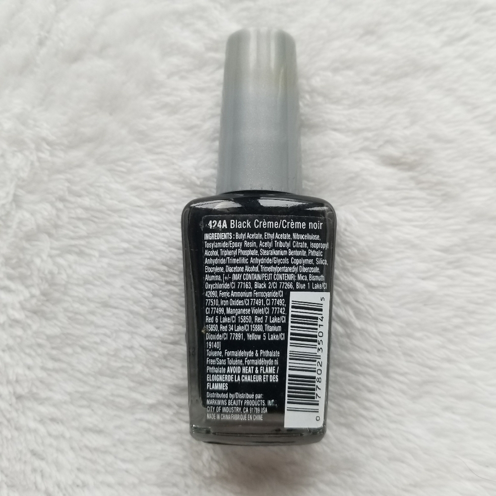 🍒 5/$20 new Wet n Wild Shine Nail Color in Black - Picture 4 of 4